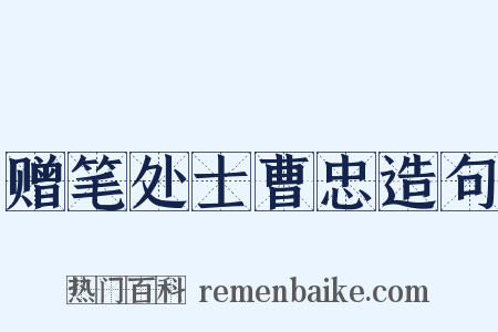 赠笔处士曹忠造句是什么意思的图片